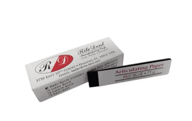 Papel Articular Recto Rojo/Azul Rite-Dent