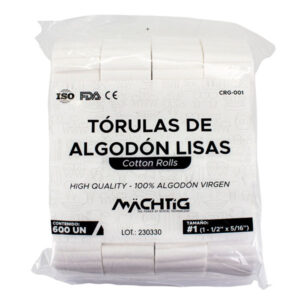 Torulas de Algodón lisas 600 Unid Machtig