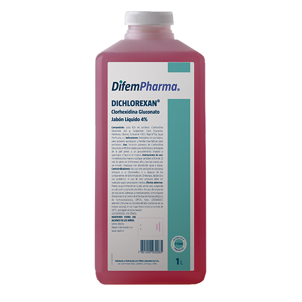 Dichlorexan Jabon de Clorhexidina Gluconato 4% DifemPharma