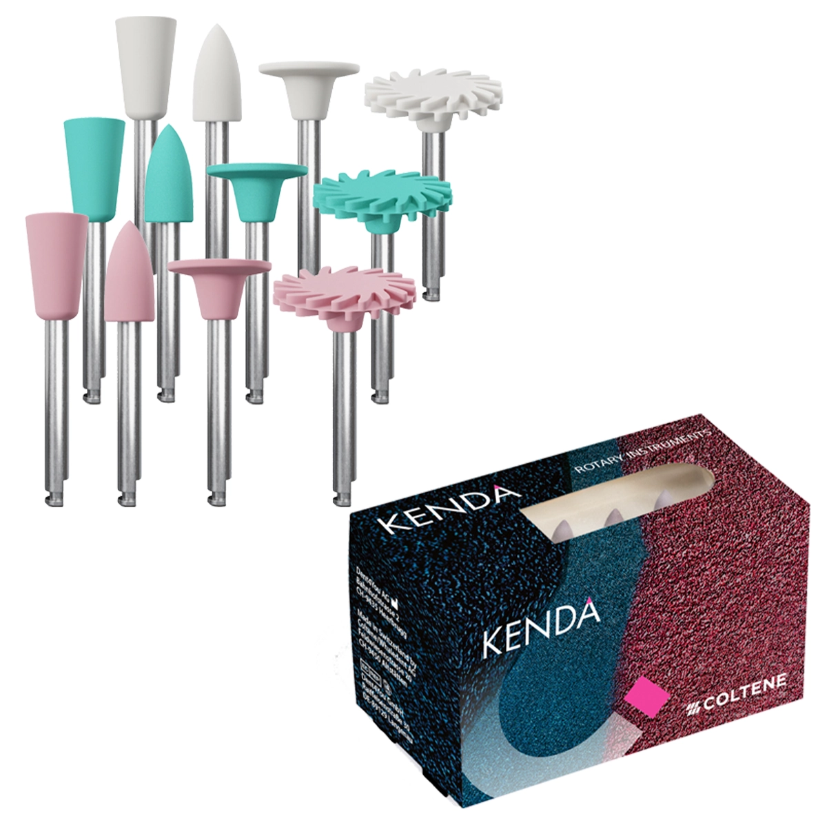 Kenda Kit Pulidores de Resina CGI Surtido 12 Unidades Coltene