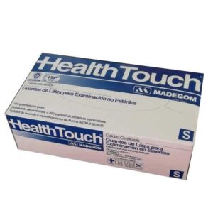 Guantes de Latex Health Touch Bajo en Polvo Talla S Madegom